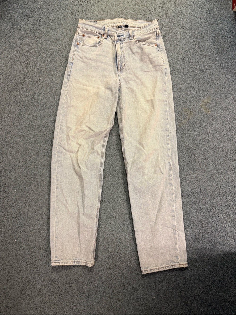 American Eagle Outfitters Light Wash Straight Jeans